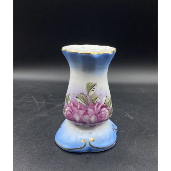 Vanity Hatpin Holder Limoges France Beautiful Floral Design 1756 Mark D - Picture 1 of 11